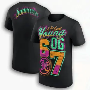 💀👕💪[Graphic Tee][100% cotton]Je'Von Evans Young OG 67 Graphic Wrestling T-Shirt, Black Men's WWE NXT Fan Apparel, That Boy Bounceey!High-Flyer Gear, Unisex Cotton Tee, Casual Streetwear Summer Shirt, Soft Comfortable Gift Idea