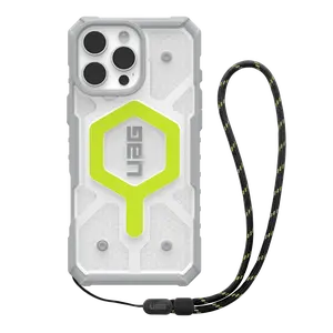 UAG Clear MagSafe Pathfinder Active Case with Black Lanyard for iPhone 16 Pro Max