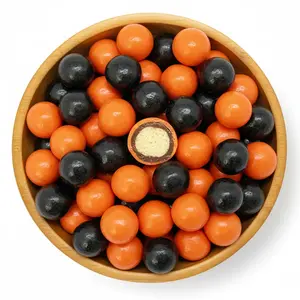 NY Spice Shop Orange & Black Dark Chocolate Malt Balls -  Malted Milk Ball Candy Gifts - Chocolate Malted Milk Balls - Dark Chocolate Malt Ball Snacks