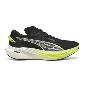 PUMA Mens Deviate Nitro 3 Wide Running Sneakers Shoes - Black