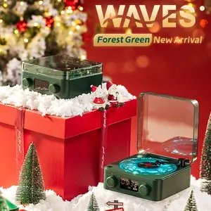 Christmas Ambience Speaker Light, Multifunctional Desktop Speaker with USB Port & AUX Input,Player Bluetooth Speaker with Environment Light Adjustment Modes, Halloween Gifts,1 Pack