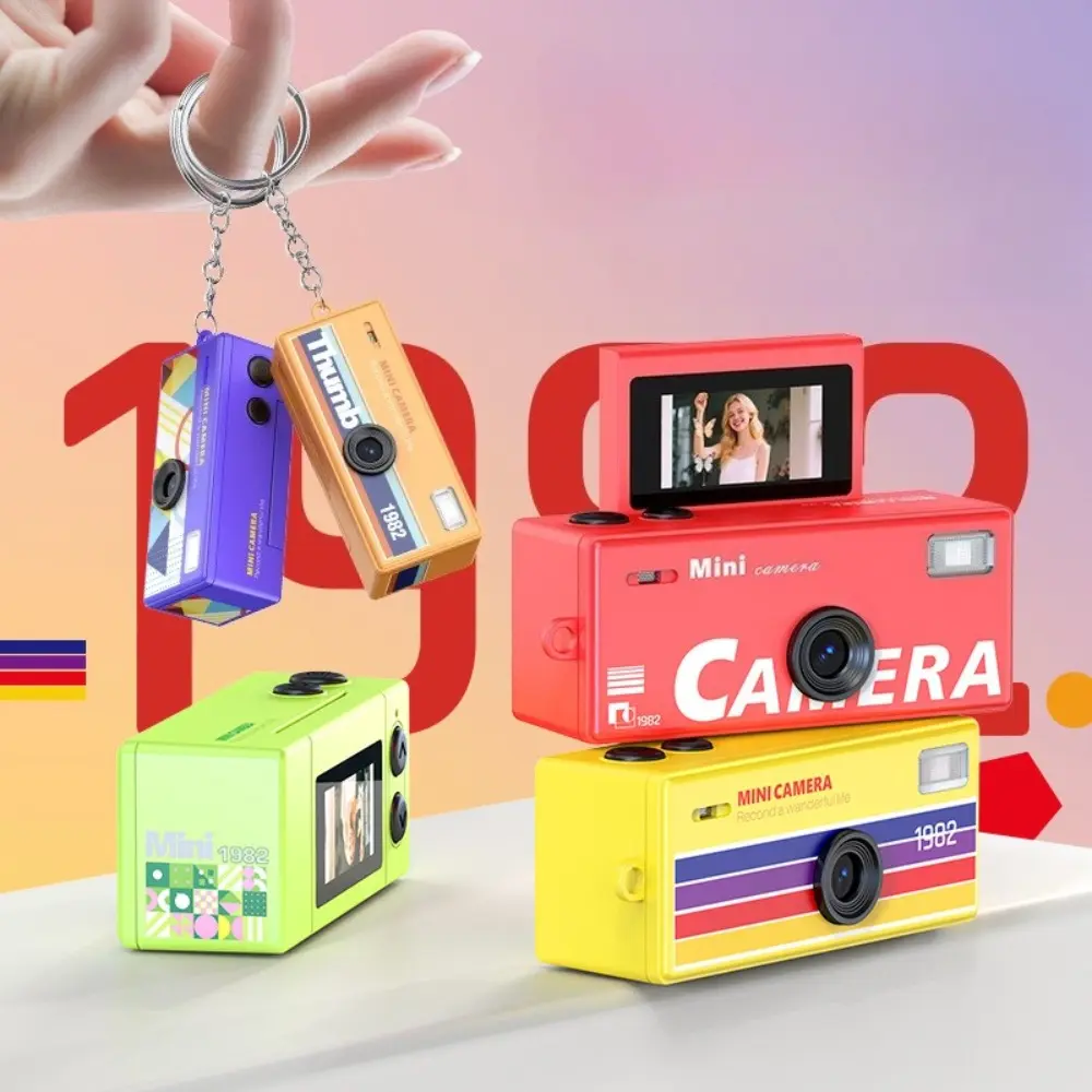 Mini Portable Compact Thumb Camera, Digital Camera, Retro Aesthetic, Vintage. Flip Screen, Photo and Video Recording. Includes 32G Card, Small Enough To Fit in Your Pocket.