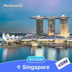 RedteaGO Singapore eSIM Unlimited Data 5G | Instant Activation | No SIM Card Needed| Travel Data Plan| No Roaming Fees | Instant Use