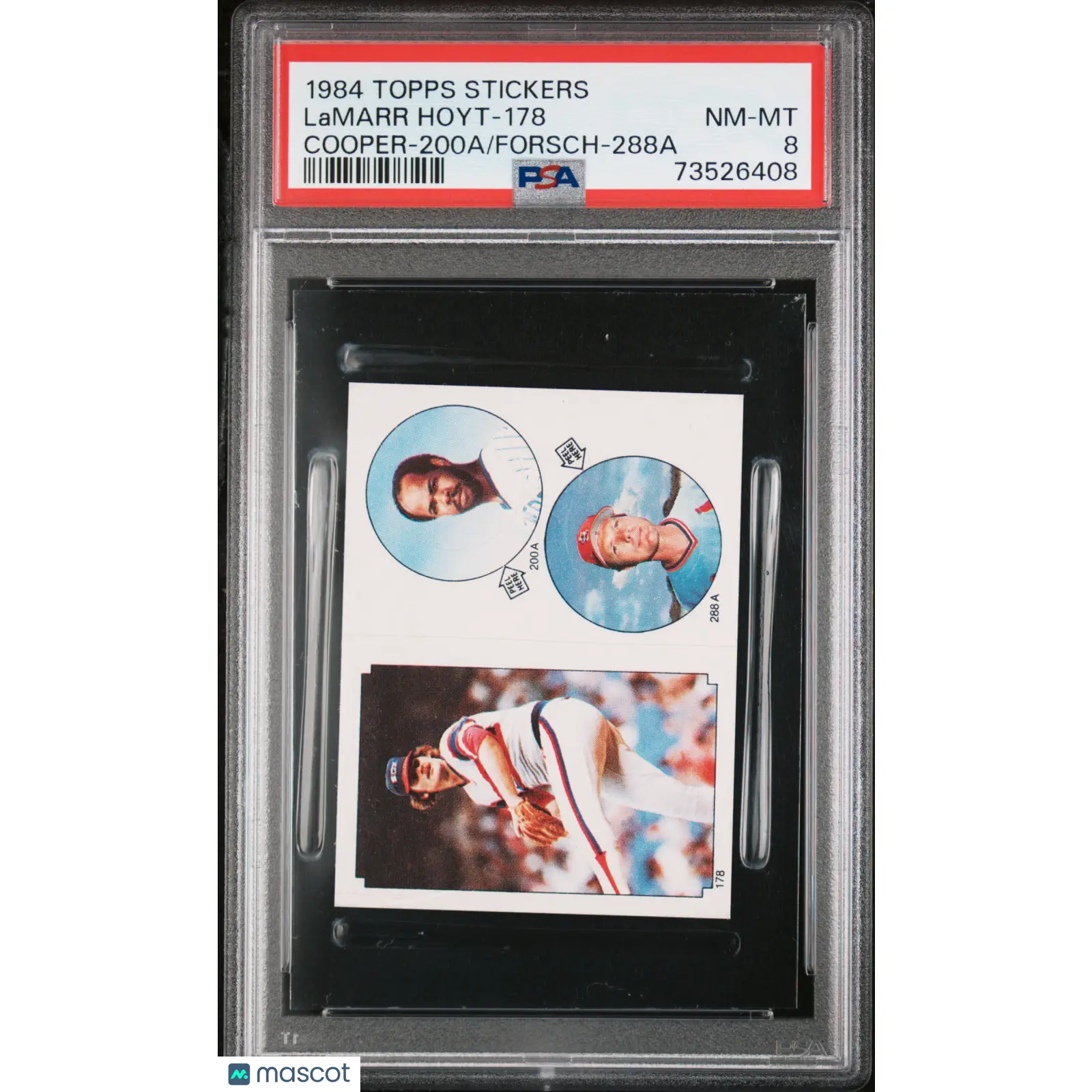 Lamarr Hoyt-178 PSA 1984 Topps Stickers Baseball 8 73526408
