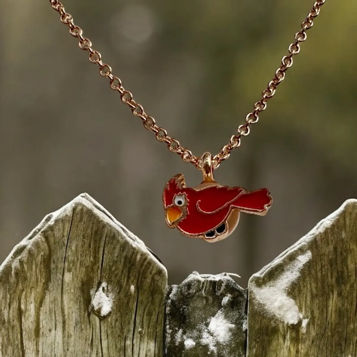 Cardinal Charm necklace