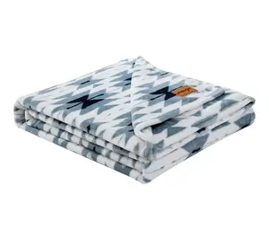 Wrangler Navajo Blue Plush-Fleece 50"X70" Throw