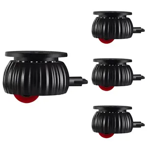 4 Pack Self Adhesive Caster Wheels 1.37 Inch for Furniture,Storage Box,Mop Bucket,Stainless Steel Universal Pulley,Small 360 Degree Rotating Caster Wheels for Appliances