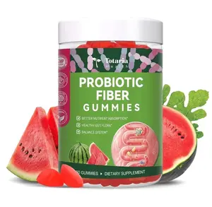 9-in-1 Probiotic Prebiotic Fiber Gummies for Adults & Teens, Sugar-free Fiber Supplement with Psyllium Husk, FOS, Inulin, ACV & 5 Billion CFU Bacillus Coagulans for Digestion & Gut, 60 Vegan Gummies