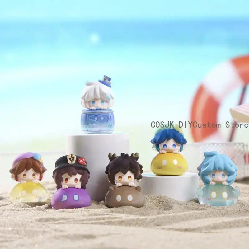 Game Genshin Impact Kaedehara Kazuha Hutao Klee Mini Cute Grain Blind Box Cosplay Garage Kit Desktop Ornament Birthday Gift