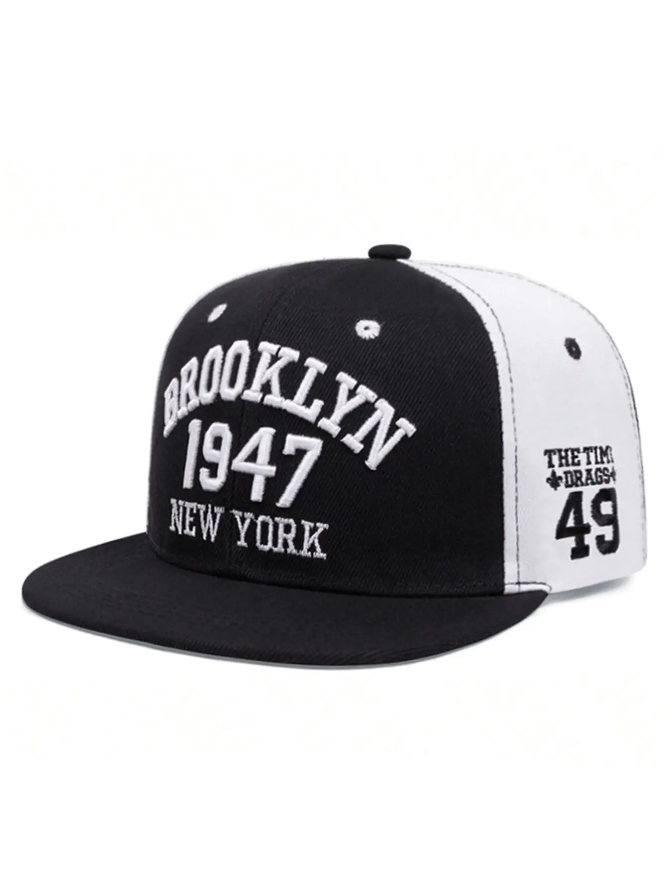 2026 New Simple and Fashionable Baseball Hat Trucker Style Hat BROOKLYN 1947 Embroidered Hip Hop Hat Outdoor Leisure Sports Skateboard Hat Daily Commuter Decorative Hat Sunshade Hat Male Female Same Style Creative Flat Edge Hat