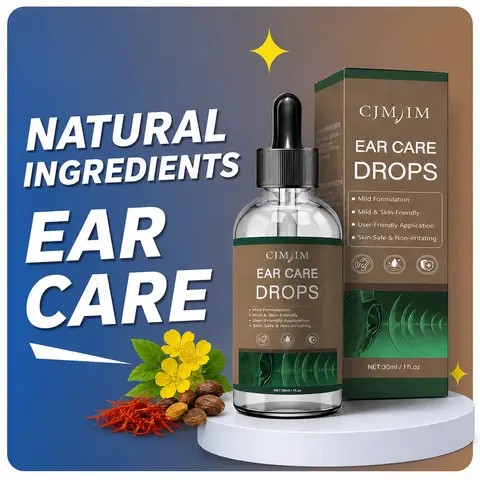 CJMJIM Ear Care Drops 30ml, Tinnitus Relief Ear Drops, Ear Cleaning and Earwax Removal Formula, Helps Soothe Ear Ringing and Discomfort, Daily Ear Hygiene Support, Gentle Ear Health Solution for Adults