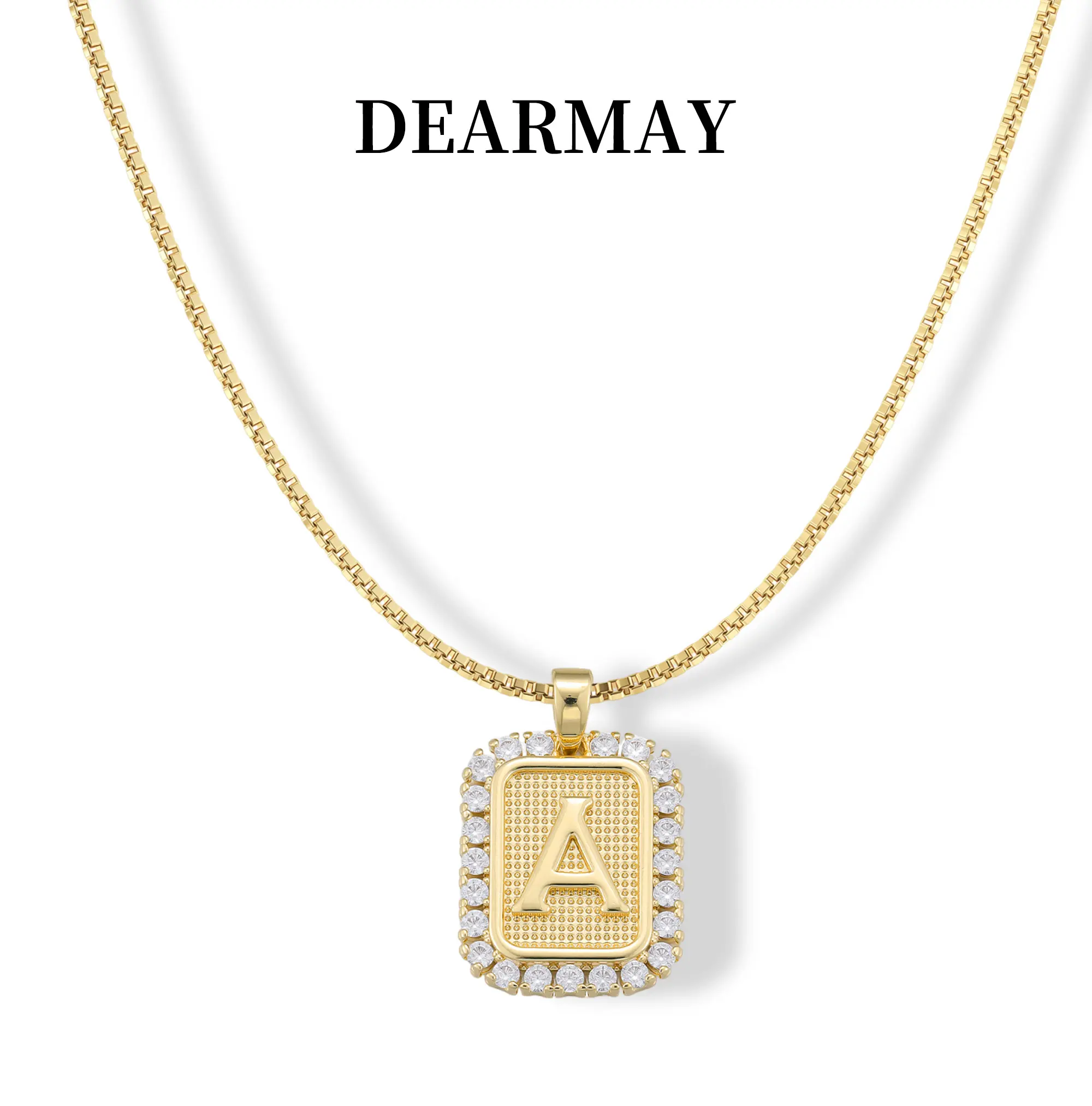 Dearmay Initial Necklace for Women Letter Necklace for Men Summervibes Gold Initial Pendant for Men Initial Letter Pendant Elegant Jewelry Gifts for Girls Best Gift For Mother' s Day