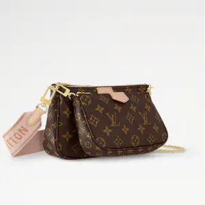 Pre-owned Louis Vuitton Multi Pochette Accessoires Monogram Pink Strap Shoulder Crossbody Bag