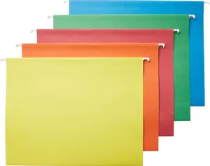 Hanging Organizer File Folders for Efficient Filing, Assorted Colors, Letter Size (Pack of 25)