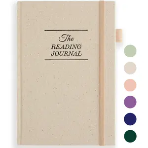 Reading Journal,Book Journal Reading Log -A5 Size (Beige)