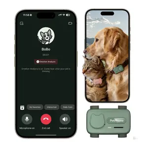 PetPhone 2-Way PetChat & Care Pet Smart Phone for Dogs & Cats | Play Music to Calm Pets | AI Wellness Monitoring | 6-in-1 Positioning  Tracker | Set Safe Zones | Up to 5-Day Battery | 40g Lightweight | Dog Accessories, Collars, Cat Accessories