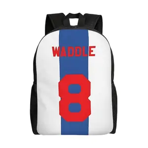1PC Back to School First Day of School Soccer 2026 Number 8 WADDLE Daypack Men Women Adult Outdoor Sports Backpack Washable Bookbag