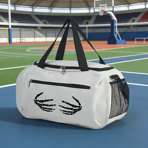 Skeleton Hand Print Multifunctional Fitness Crossbody Bag Large Capacity Sports Duffel