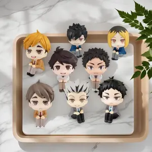 2026 new Anime Haikyuu!! Oikawa Tooru Iwaizumi Hajime Akaashi Keiji Look Up Model Action Figures PVC Q Version Collectible Birthday Toys
