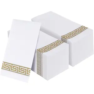 200 PACK Guest Towels Disposable Bathroom, Decorative Bathroom Napkins, Soft and Absorbent Disposable Dinner Napkins Cloth Like for Kitchen, Parties, Weddings, Christmas Party()