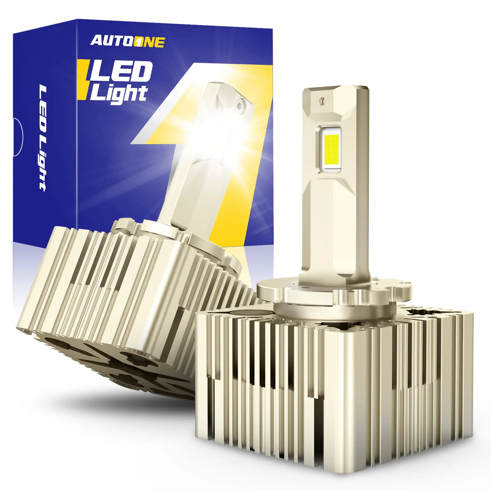 D3S LED Car Headlight Bulbs - High Lumen, 32,000lm/Pair, 60W/Bulb, Dual Beam for 2013-2014 Ford F150, Easy-Install CSP, H13/9008 Led Headlamps Bulbs, Front Lighting Components