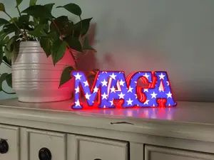MAGA illuminated letter sign