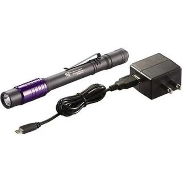 Streamlight Industrial Tactical Flashlight (Model 66148) - Black Aluminum Body, IPX4 Water Res, 1m Impact Resistant, 630 Candlepower, 2.5hr Runtime, UV LED Bulb, 1x 3.7V Lithium Battery Included, Portable Home Improvement Outdoor Light