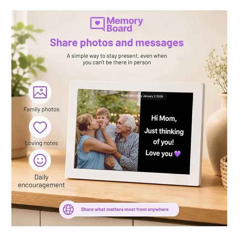 10.1-Inch Digital Reminder Board for Seniors