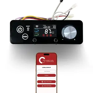 WiFi PID Rectangular Grill Controller (AC03P9) for Pit  with  APP Control -  Replacement for Sportsman, Navigator, Mahogany, Competition, Pro Series 440-1600 Pellet Grills and Smokers