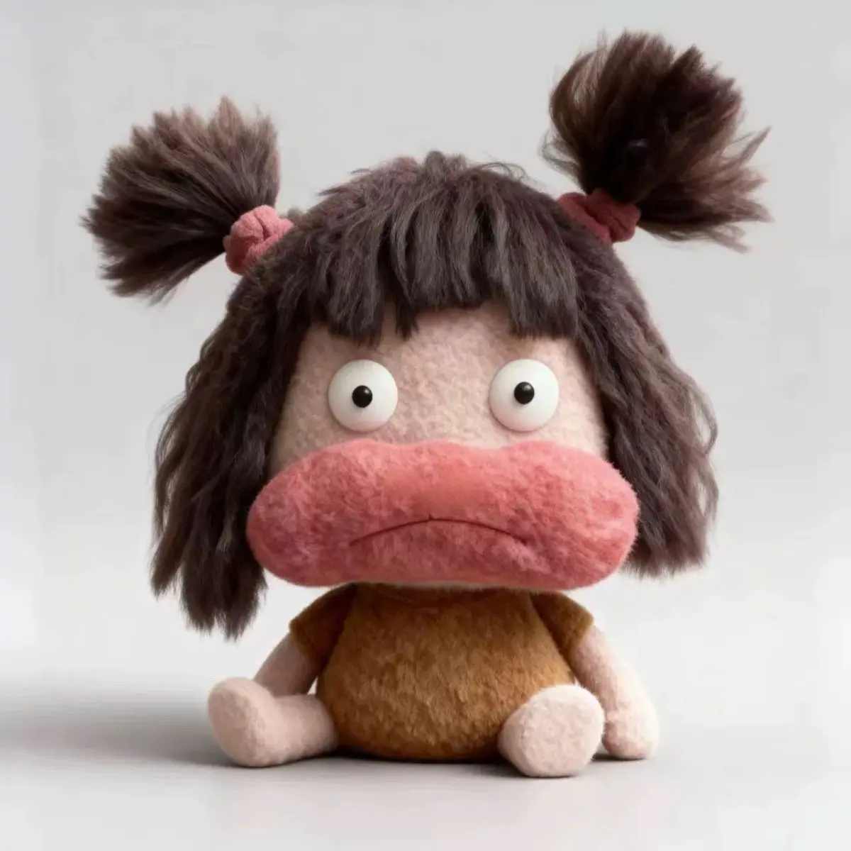 Funny Ugly Cute Plush Toy Doll, Abstract Playful Small Gadget, Model Xinghao, 1 Set, No Ca Prop 65 Warning, Soft Stuffed Doll