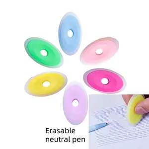 6-Piece Erasable Pen Refill Set in Two Sizes, Frixion Erasable Ink Pens for Easy Correction, Reusable Eraser Included