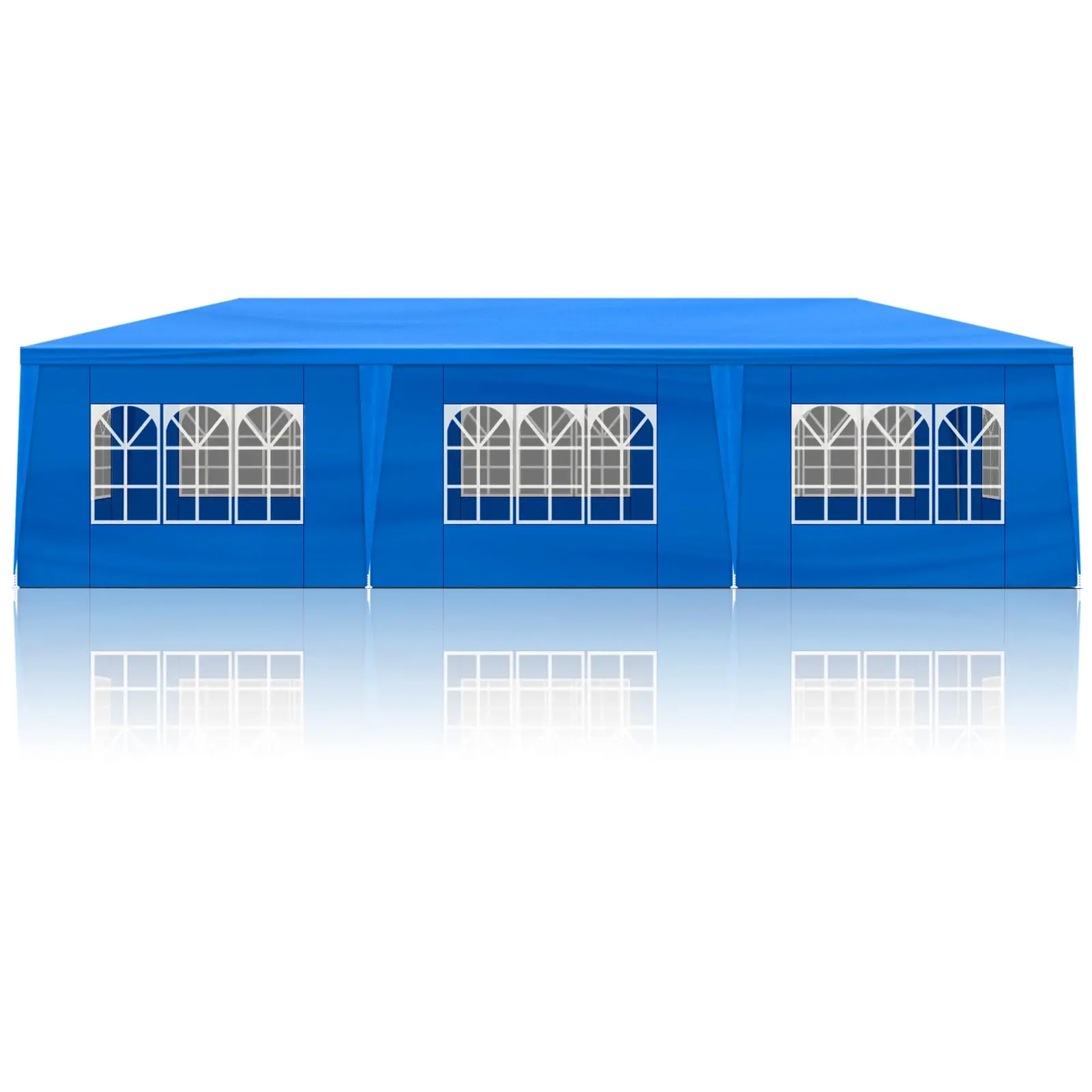 10x30 Blue Outdoor Party Tent with 8 Removable Sidewalls Outdoor Tents for Parties Gazebo Canopy Tent Event Tent for Wedding, Birthday, Garden Parties and Backyard Patio BBQ Camping
