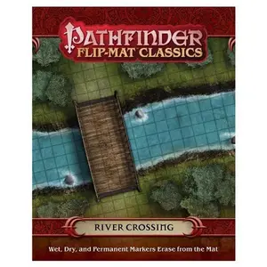 212 MAIN Cat Flip Mat - 24x30" Permanent Dry Ink Map with Erase Marks for Adventure, River Crossing Scenarios