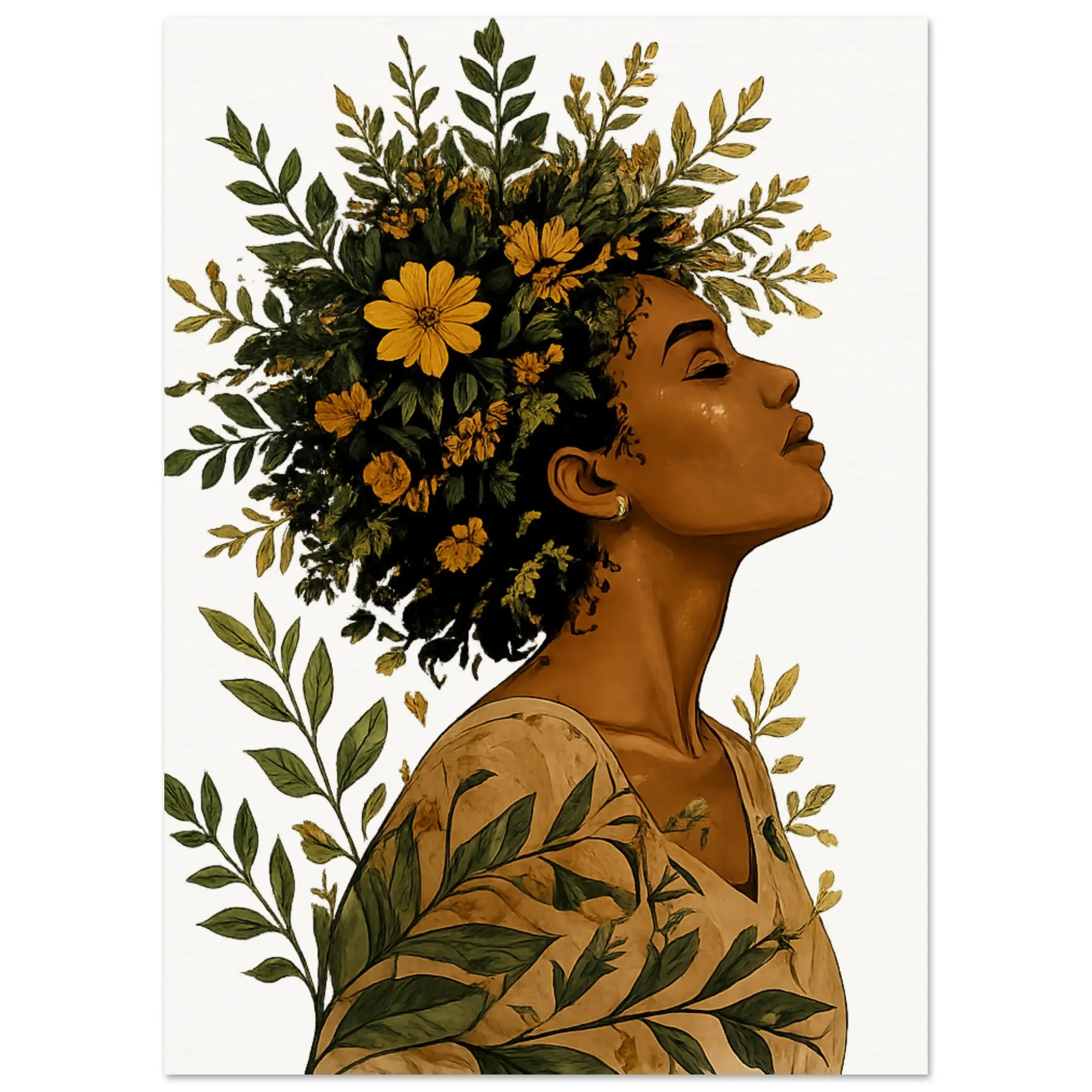 Museum-Quality Matte Paper Poster - Rooted in Becoming Design, Acid-Free Custom-Printed Artistic Wall Decor for Home Decoration, Acid-Free Wall Arts, Custom-Printed Wall Arts