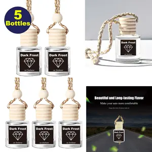 5PCS Dark Frost Car Perfume Air Freshener Strong Vent Clip Scents for Men with Long-Lasting Fragrance