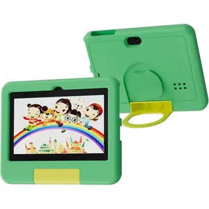 Kids Tablet, 7 Inch Android Tablet for Kids, 4GB RAM 32GB ROM 1TB Expand, Toddler Tablets with Parental Control, IPS Screen, Dual Camera, Educational, Games, Shockproof Case for Boys/Girls for Gifts(Green)