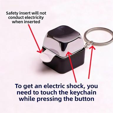 2026 New Mini Shock Keychain Prank Toy, Funny Compact Gag Gift for Friends, Portable Quick Jolt Prank Prop for Party Pranks, Jokes & Fun Gag Gadgets