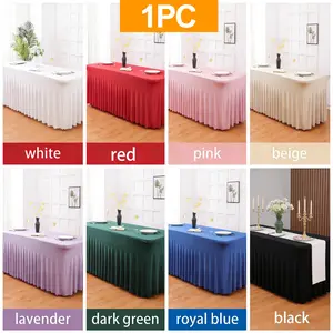 Elastic Tablecloth Hotel Octopus Table Skirt, Blue Royal Blue, Wedding Banquet Home Gathering, 122x60x70cm 183x76x76cm 244x76x76cm