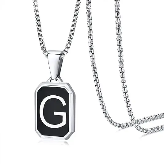Drip Oil Letter G Necklace