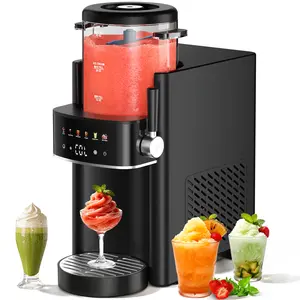 [Exclusive Livestream Offer] S1 Slushie Machine Ice Cream Maker for Families and Parties Rapid Chill Temperature Control Multi-function for Margarita Frappé Easy to Clean with Removable Tray and Cleaning Brush
