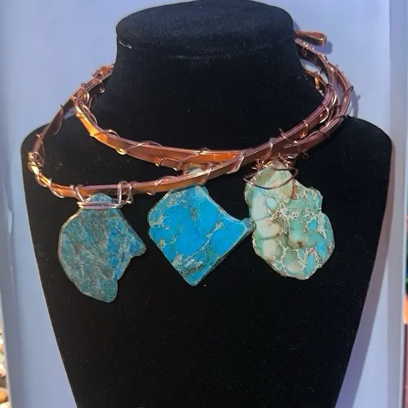 Gemstone Copper Choker Gemstone Copper Choker