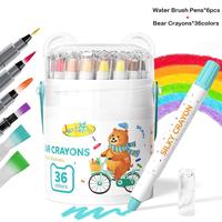 36colors+Water Brush Pens*6pcs