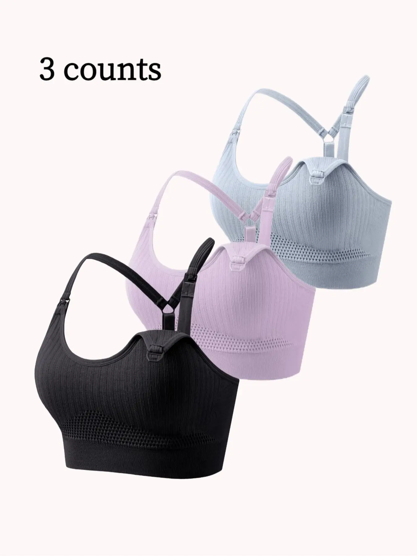 Maternity Solid Color Breathable Removable Chest Pad Wireless Nursing Bra, Soft Supportive Maternity Bra, Maternity Lingerie for All Seasons, Pregnancy Maternity Bra Maternity Solid Color Breathable Removable Chest Pad Wireless Nursing Bra, Soft Supportive Maternity Bra, Maternity Lingerie for All Seasons, Pregnancy Maternity Bra