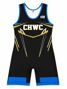 CHWC FRECO Singlet - Black/Blue