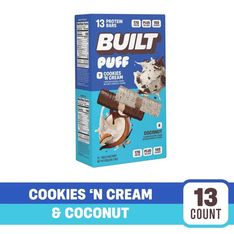 Built Puff Bar Variety Pack - Cookies & Cream, Coconut Flavors