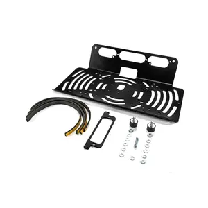 TORQUE Metal Drill-Free Light Bar Mount for 2015-2025 Ford F-150 and 2017-2025 F-250-F-550 Fits Magnetic Light Bars & Antennas, Supports Bolt-On Mounting, Black (TR3091)