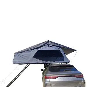 Waterproof Softshell RTT Roof Top Tent Side Open Design with Telescopic Ladder Portable Truck Camping Overland Shelter