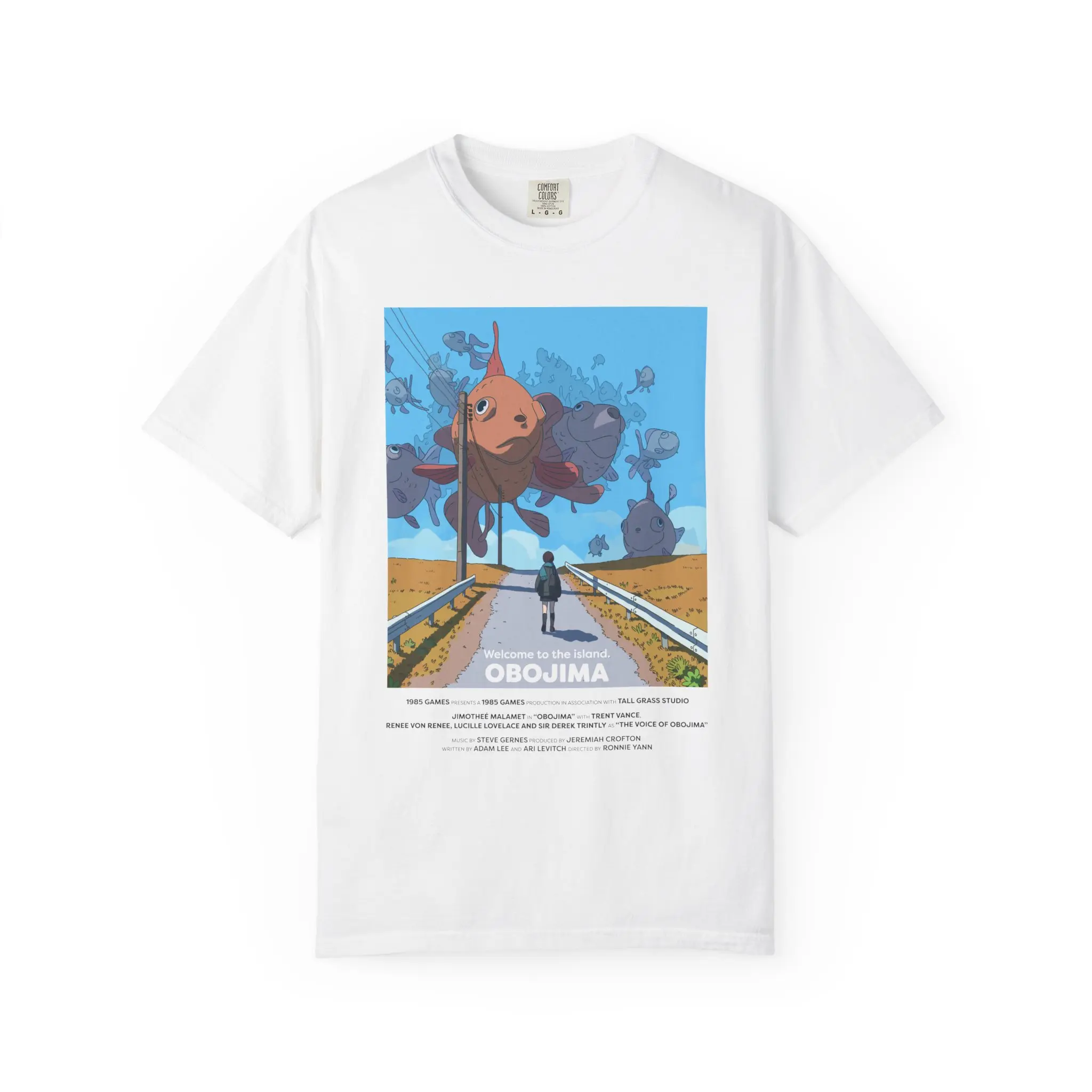 Men's Obojima Movie Poster Print Short-Sleeve Classic Shirt, Soft Fabric, Relaxed Fit