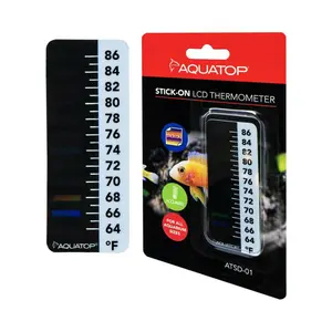 AQUATOP Stick-on LCD Digital Thermometer (1 x 2.5 inches, 64-86°F) – ATSD-01