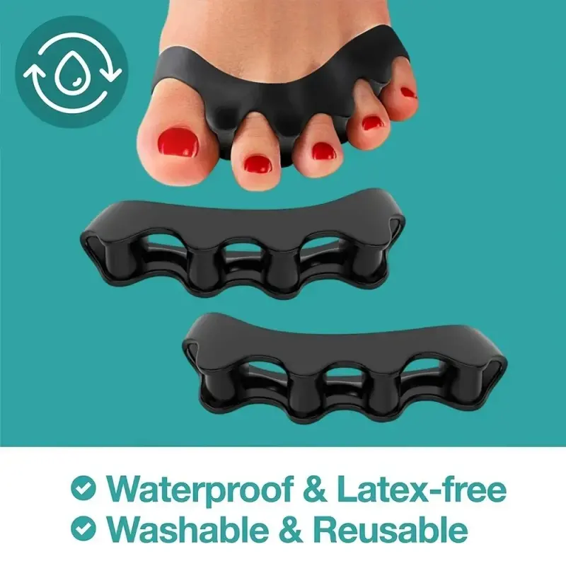 Silicone Toe Separator Bunion Corrector, Soft Silicone Foot Care Tool for Hammer Toes Correction, Toe Separation and Alignment, Hammer Toe Relief, Foot Health